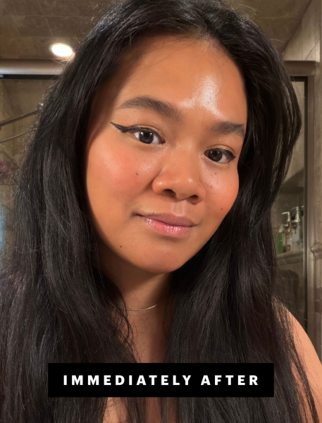 Jesa Marie Calaor wearing winged eyeliner